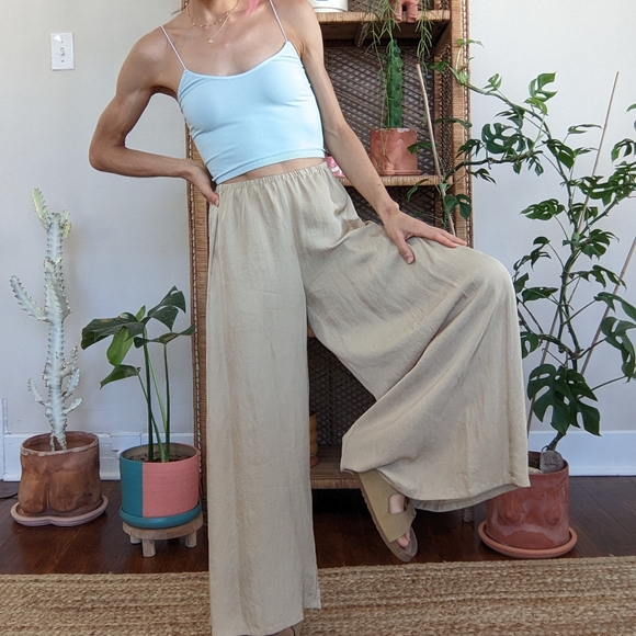 🚫 SOLD - Vince Triacetate Pull On Wide Leg Pants - Picture 2 of 10